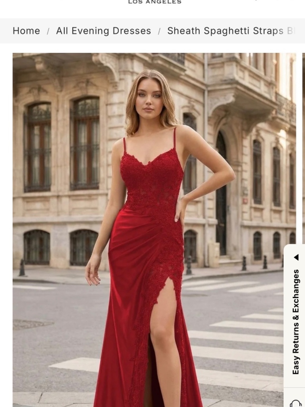 Prom Kiss Long Red Dress